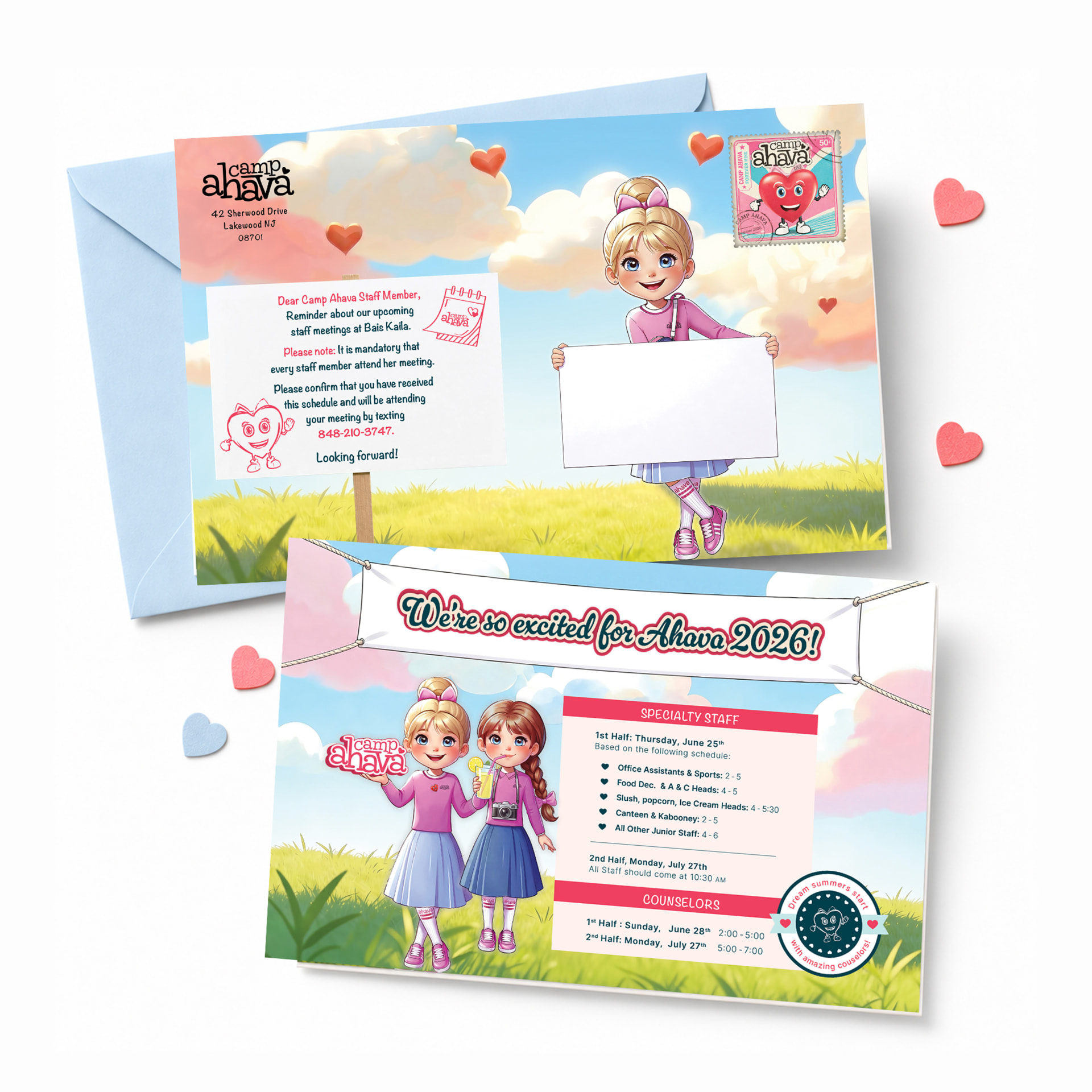 Camp Ahava postcard