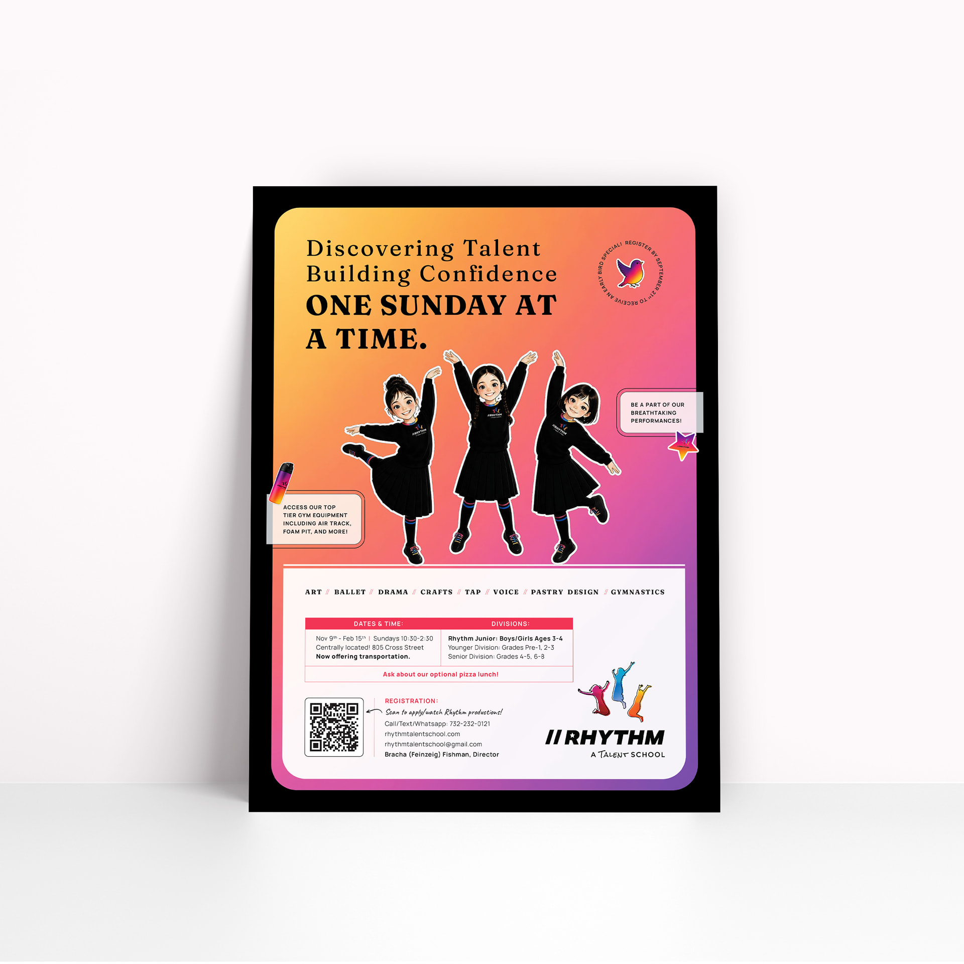 Rhythm Talent School print ad