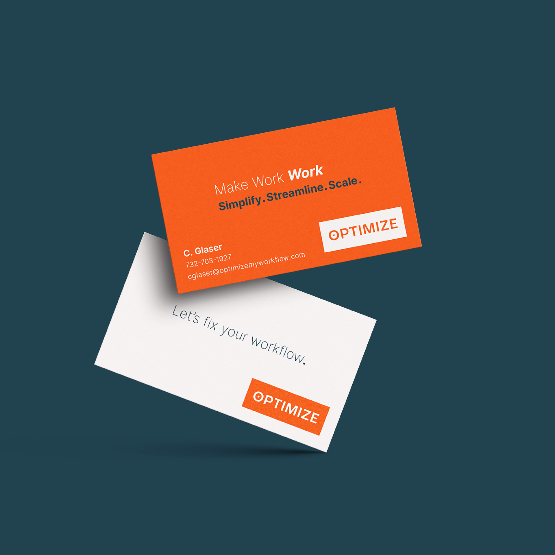 Optimize business card