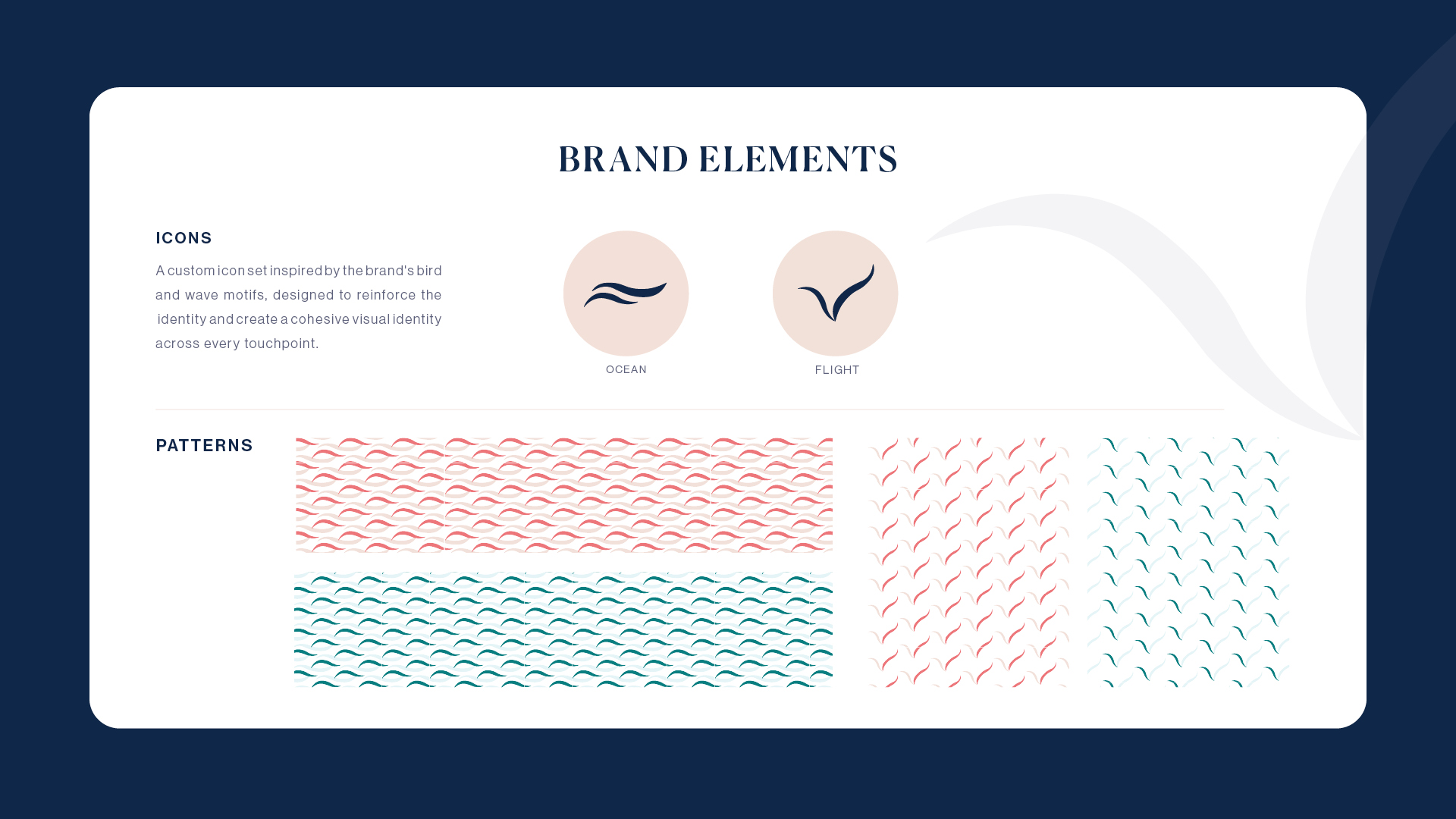 Elkins Travel — brand elements and patterns