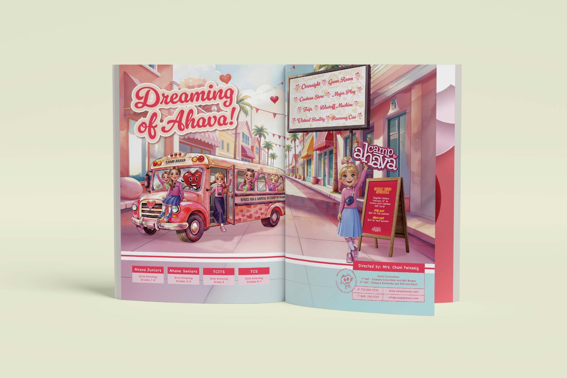 Camp Ahava double spread